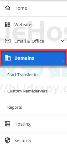 更改BlueHost名称服务器