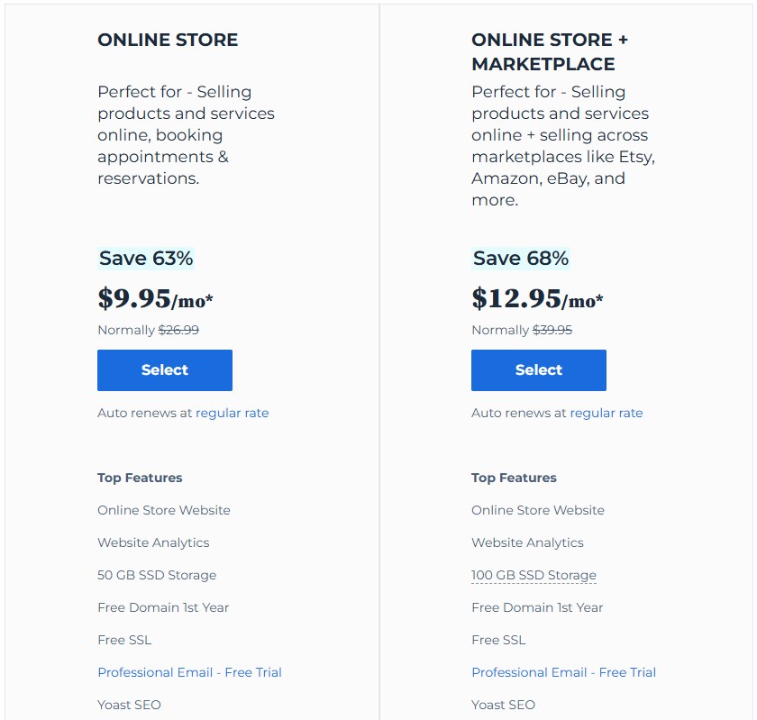 BlueHost woocommerce在线商店