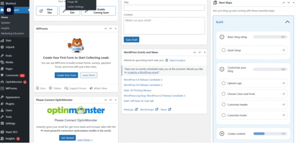 与WordPress控制面板无缝集成